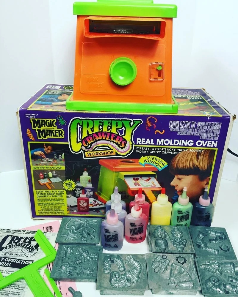 Vintage ToyMax Creepy Crawlers Set