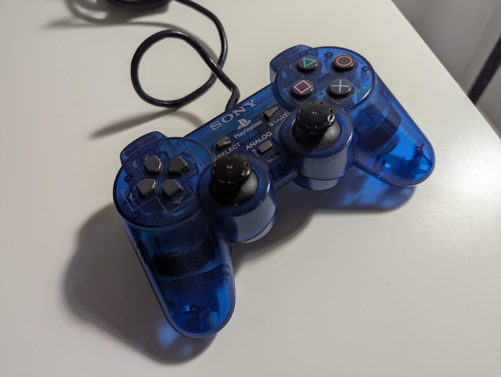 Translucent Blue Playstation Controller